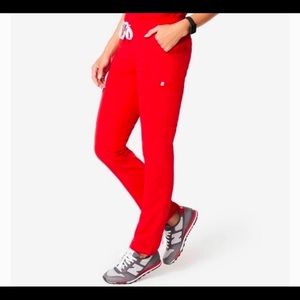 Red Yola Figs Scrubs